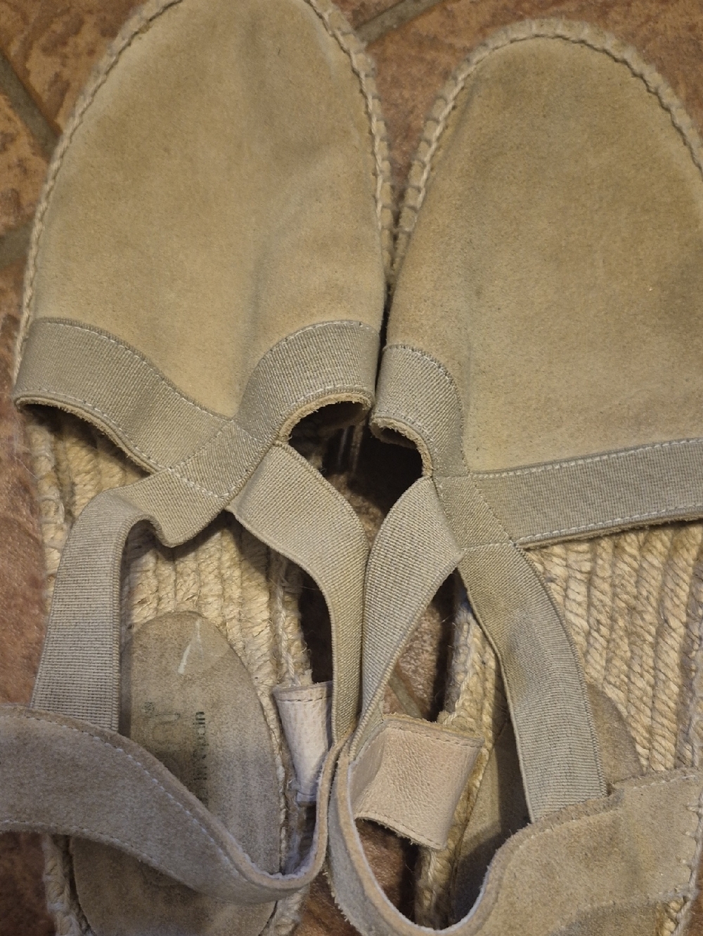 Suede Espadrille Slingback - Neutral Tan